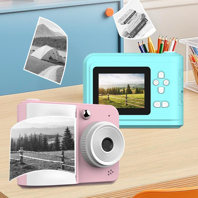 Instant Printing Camera, 2.4 Inch Large Screen Multifunctional APP Control Camera with Instant Printing, Fun Editing for Boys & Girls, Photo Camera, Multifunctional Camera, Gifts