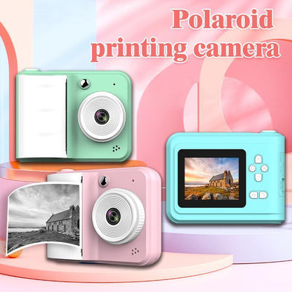 Instant Printing Camera, 2.4 Inch Large Screen Multifunctional APP Control Camera with Instant Printing, Fun Editing for Boys & Girls, Photo Camera, Multifunctional Camera, Gifts