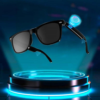 Anti-Blue Light Smart Glasses, Multifunctional Smart Glasses, Wireless Bluetooth-Compatible Smart Glasses for Sports, Music, Phone, Navigation, Voice, Glasses for Men & Women, Lightweight Touch-Controlled Smart Glasses