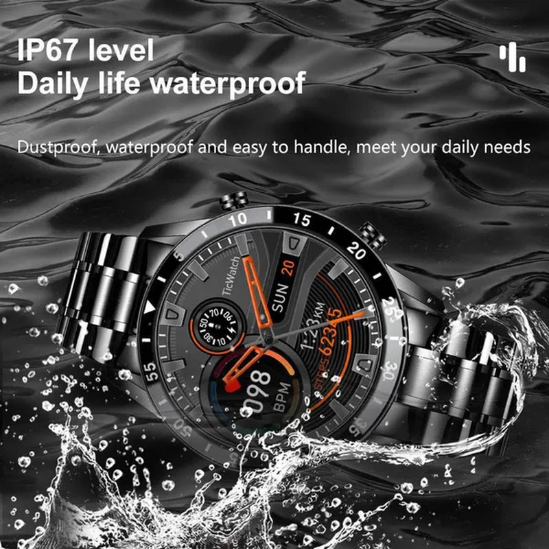 2021 New Men Smart Watch Bluetooth Call Watch IP67 Waterproof Sports Fitness Watch for Android IOS Smart Watch